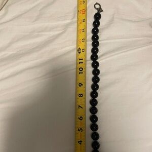 Black beaded necklace